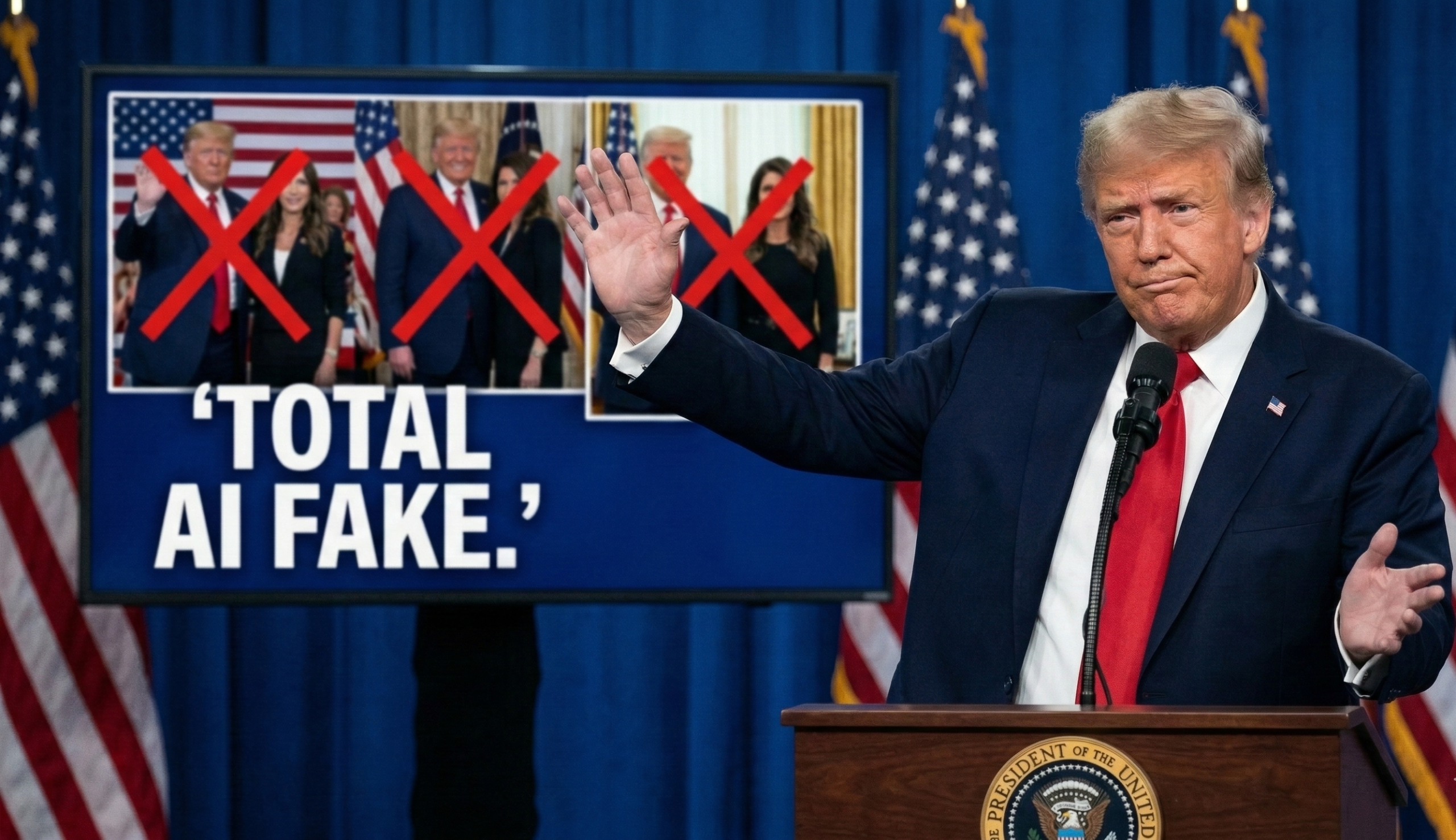 When Questioned, Trump Denies Ever Meeting Noem
